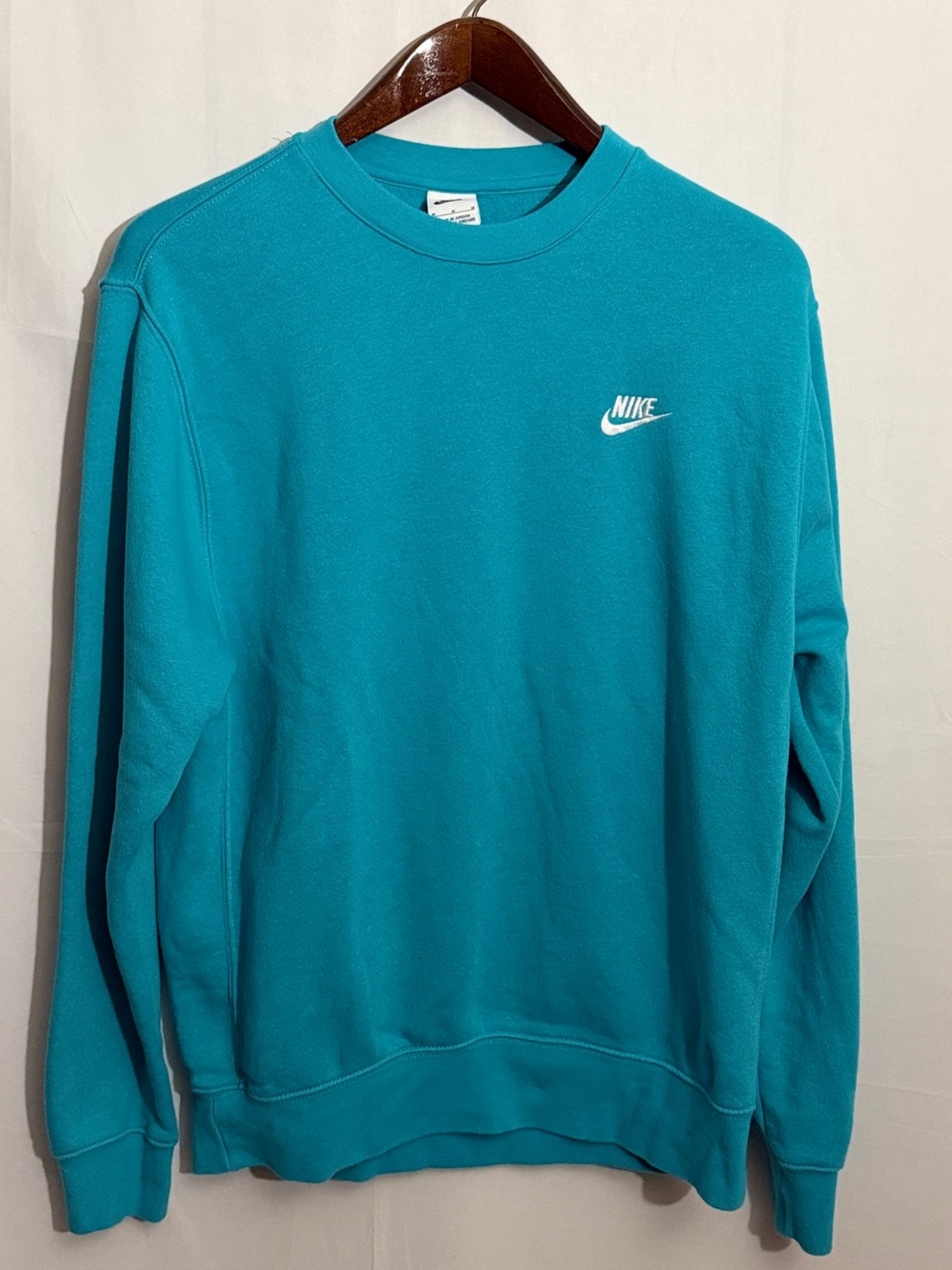 Nike Club Fleece Crewneck Sweatshirt Dusty Cactus Teal Men’s M